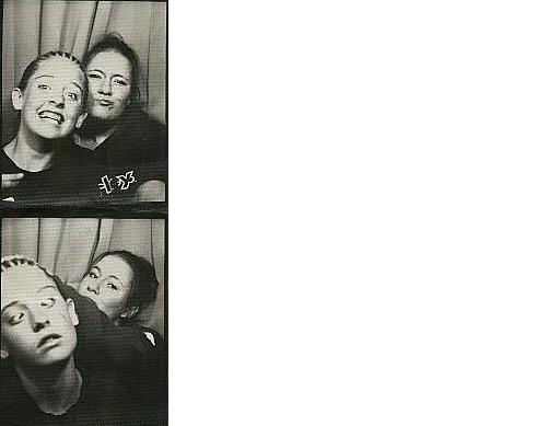 Me and my friend in the photo booth -thats me on the right