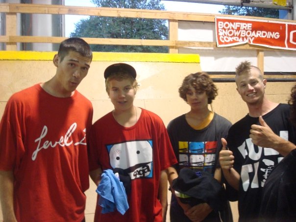 Me and my friend with traveling circus