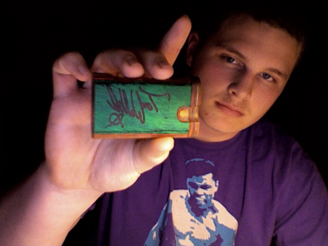 Me and my signed dugout