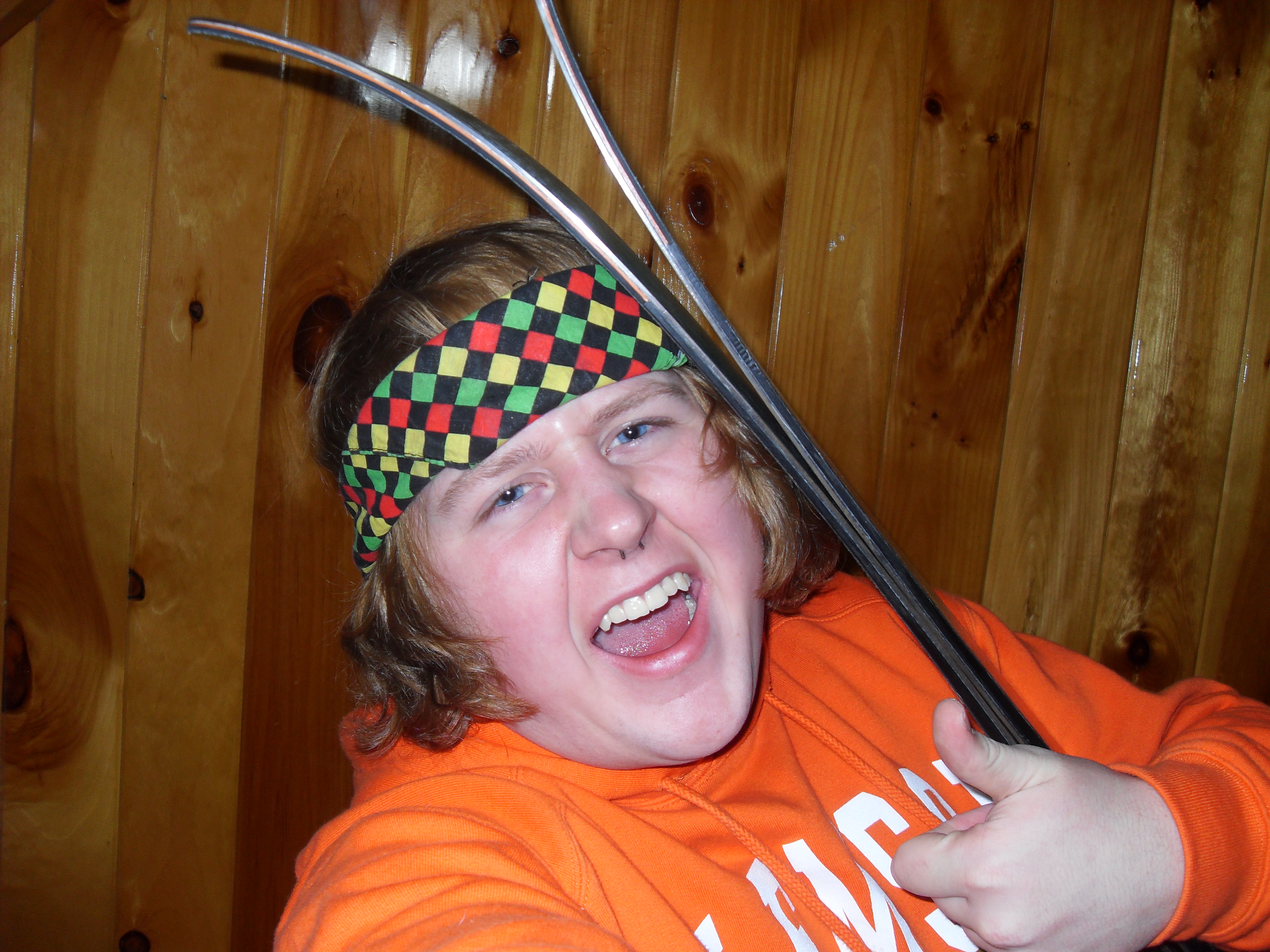 Me and rocker goin' buck wild