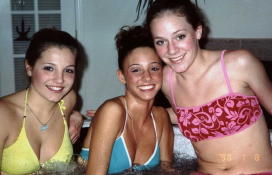 Me and the ladies after skiing