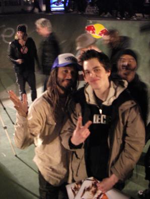 Me and Tony Alva chilling in the pool