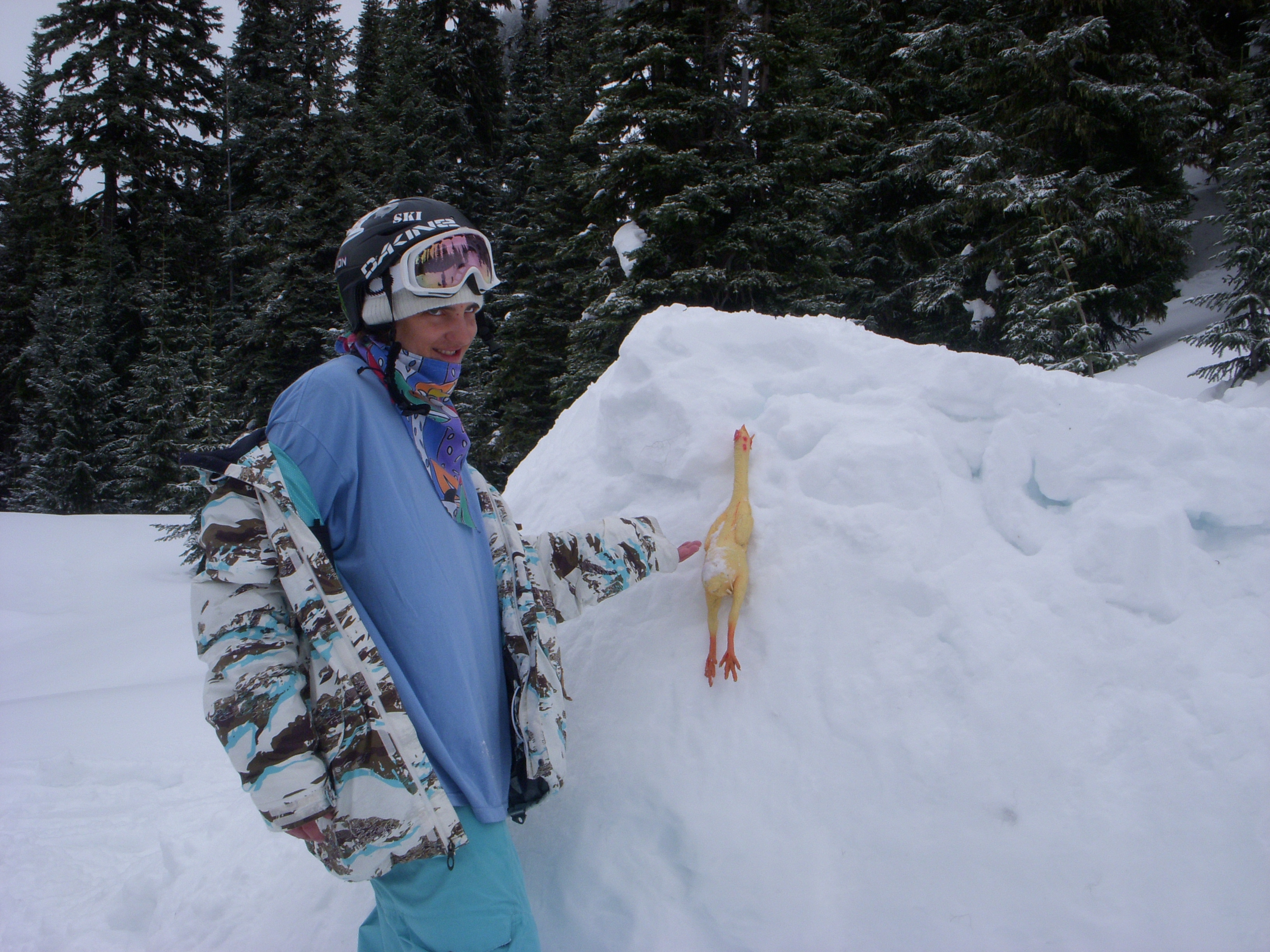 Me and Turbo the Rubber Chicken