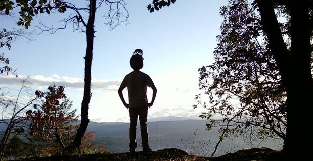 Me biking at the notch