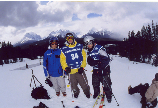 Me, Charles Bedard and JA Maheu in Lake Louise