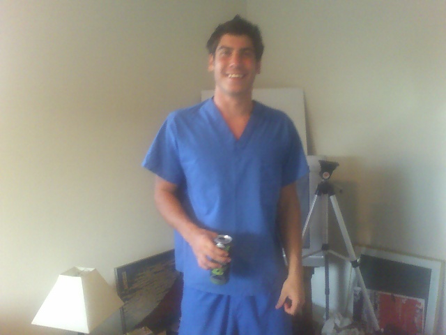 Me, chillin after work, summer 07