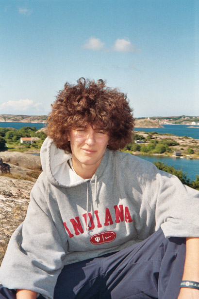 me chillin on some rock islands after climbin n jumpin