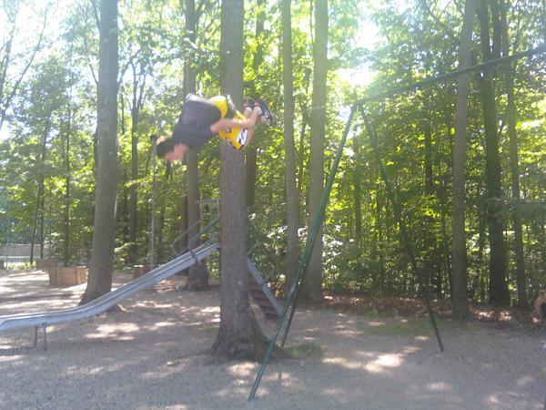 Me doing a backflip off the swing