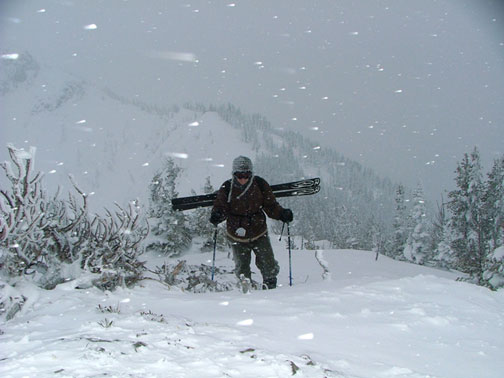 Me hiking the ridge crest