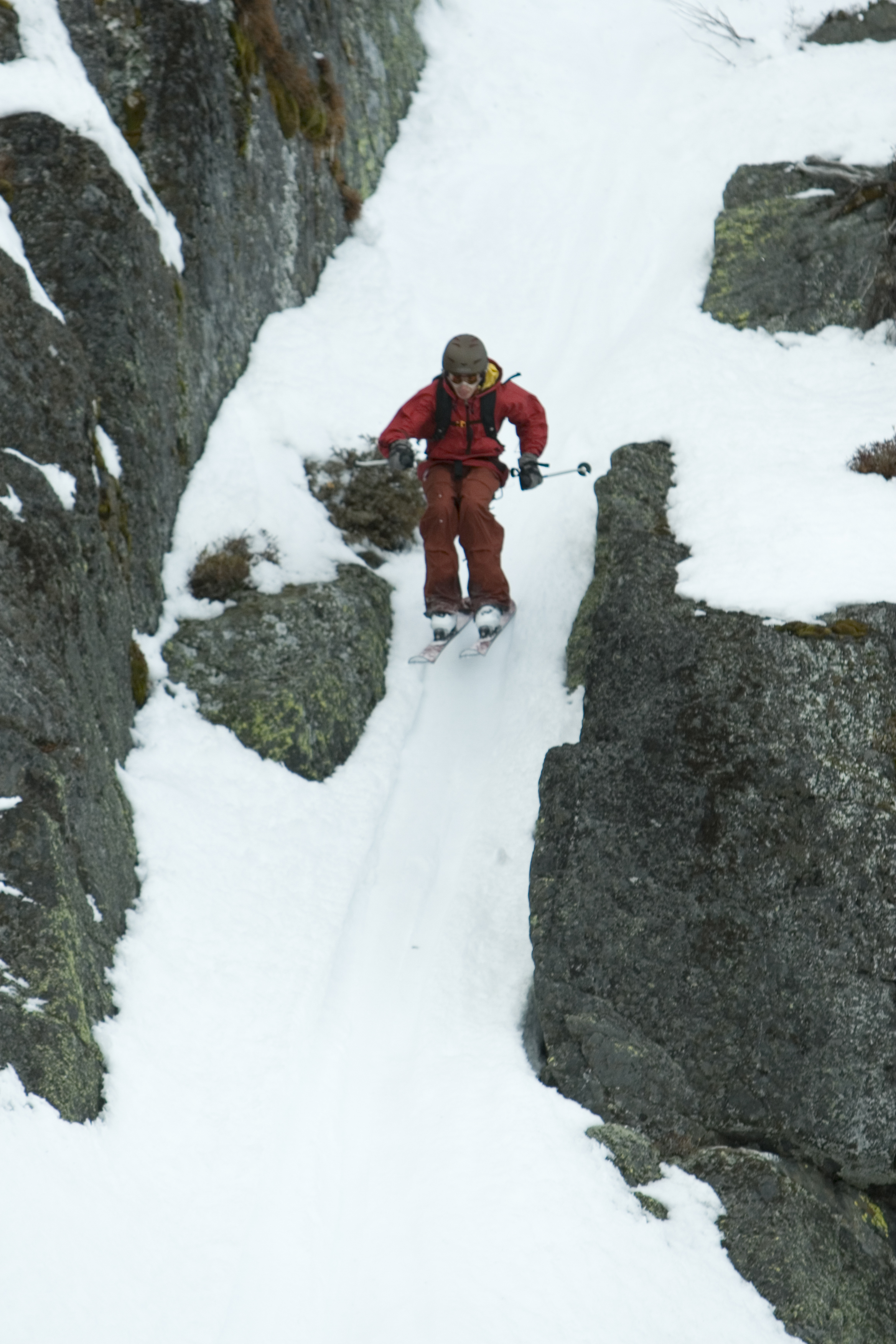 Me hitting the chute