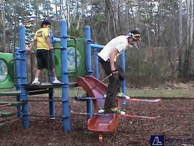 me jibbing a stupid slide
