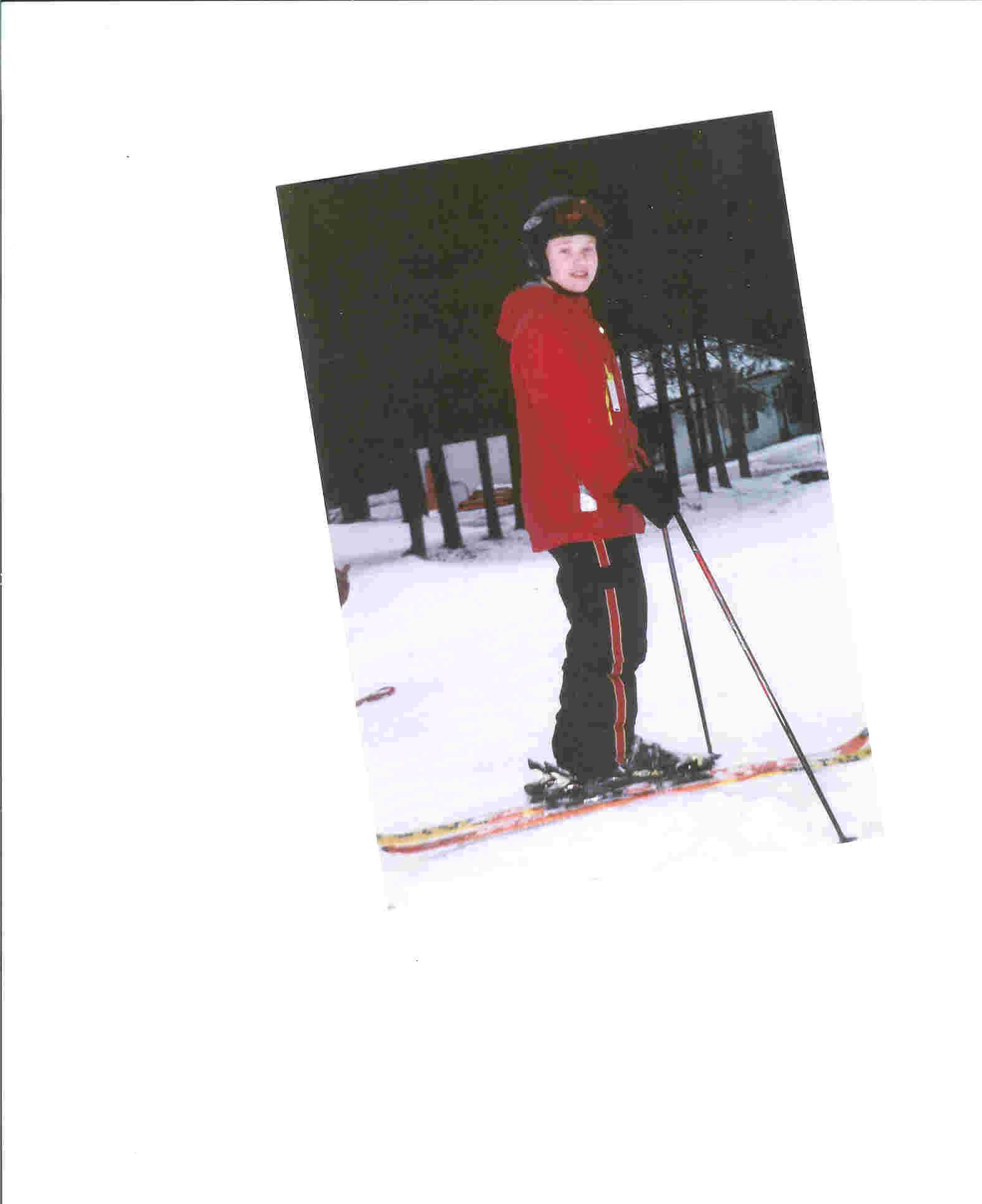 Me last year on skis