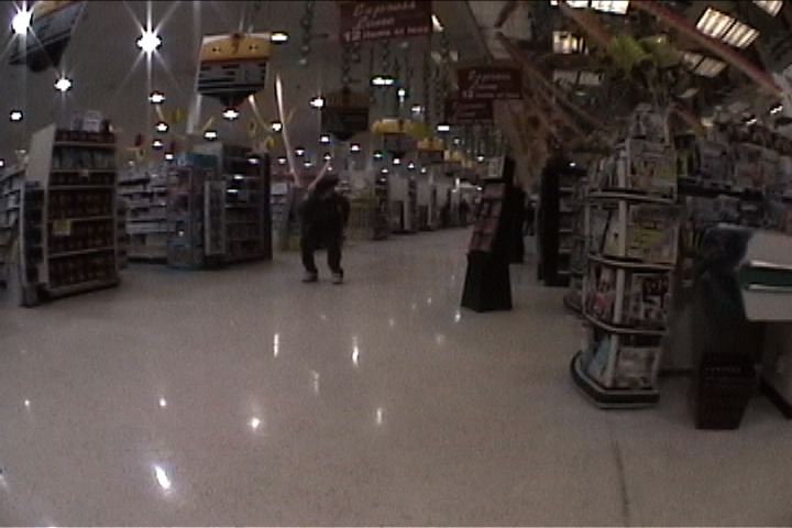 me mooning everyone at SHOPRITE