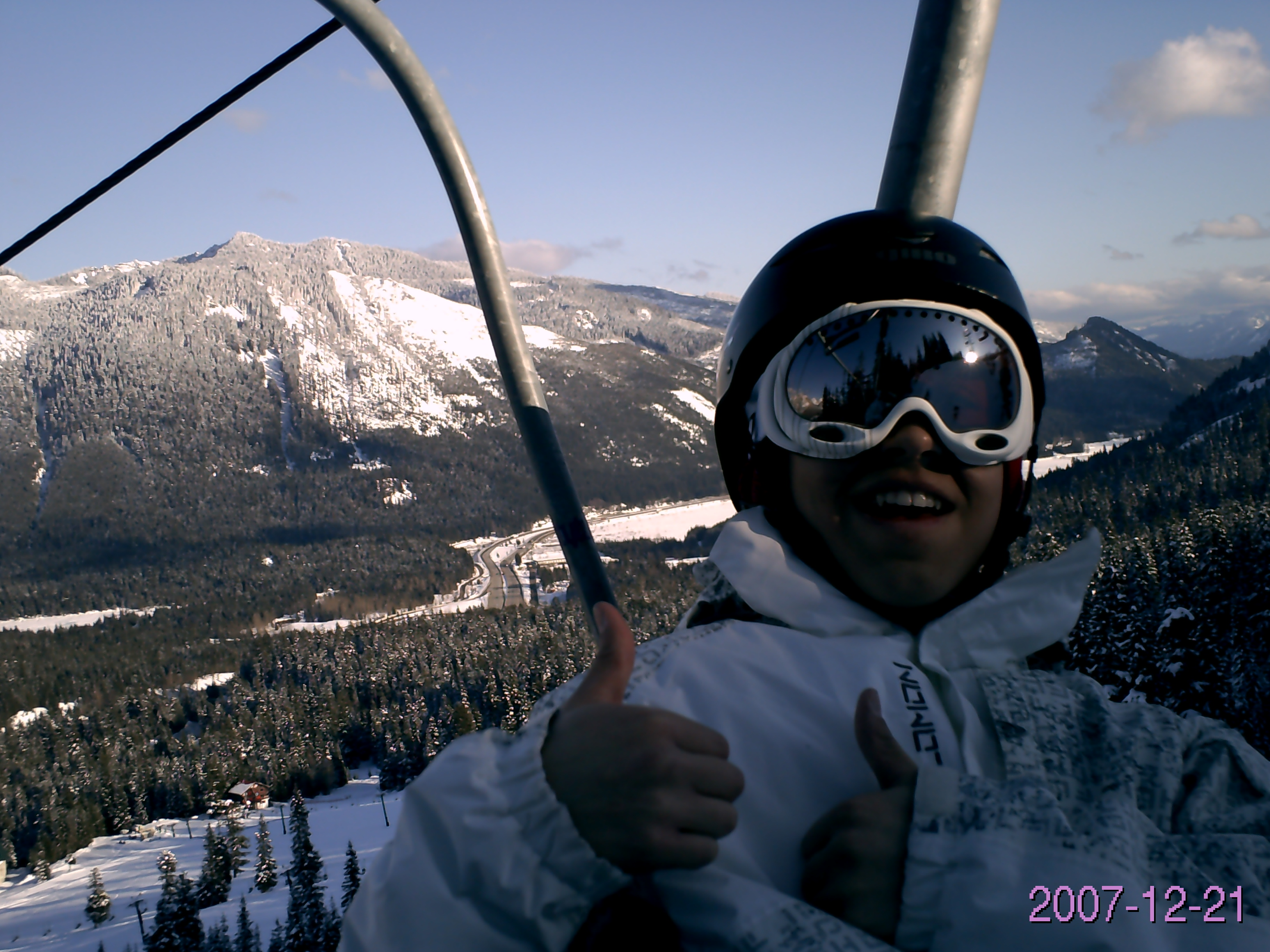 Me on the lift once more