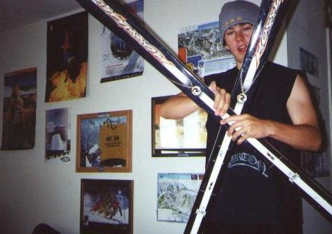 me rippin it up with my skis