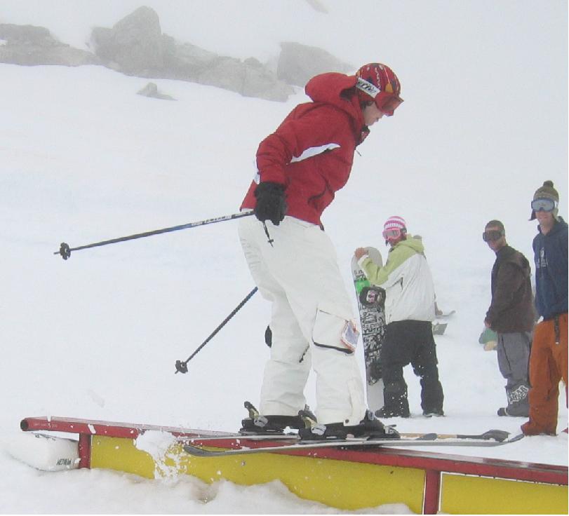 me sliding a rail at COC