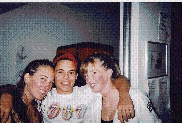 me, some guy from boston i think, and kim...last night at camp :(