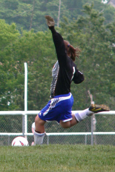 me taking a goal kick