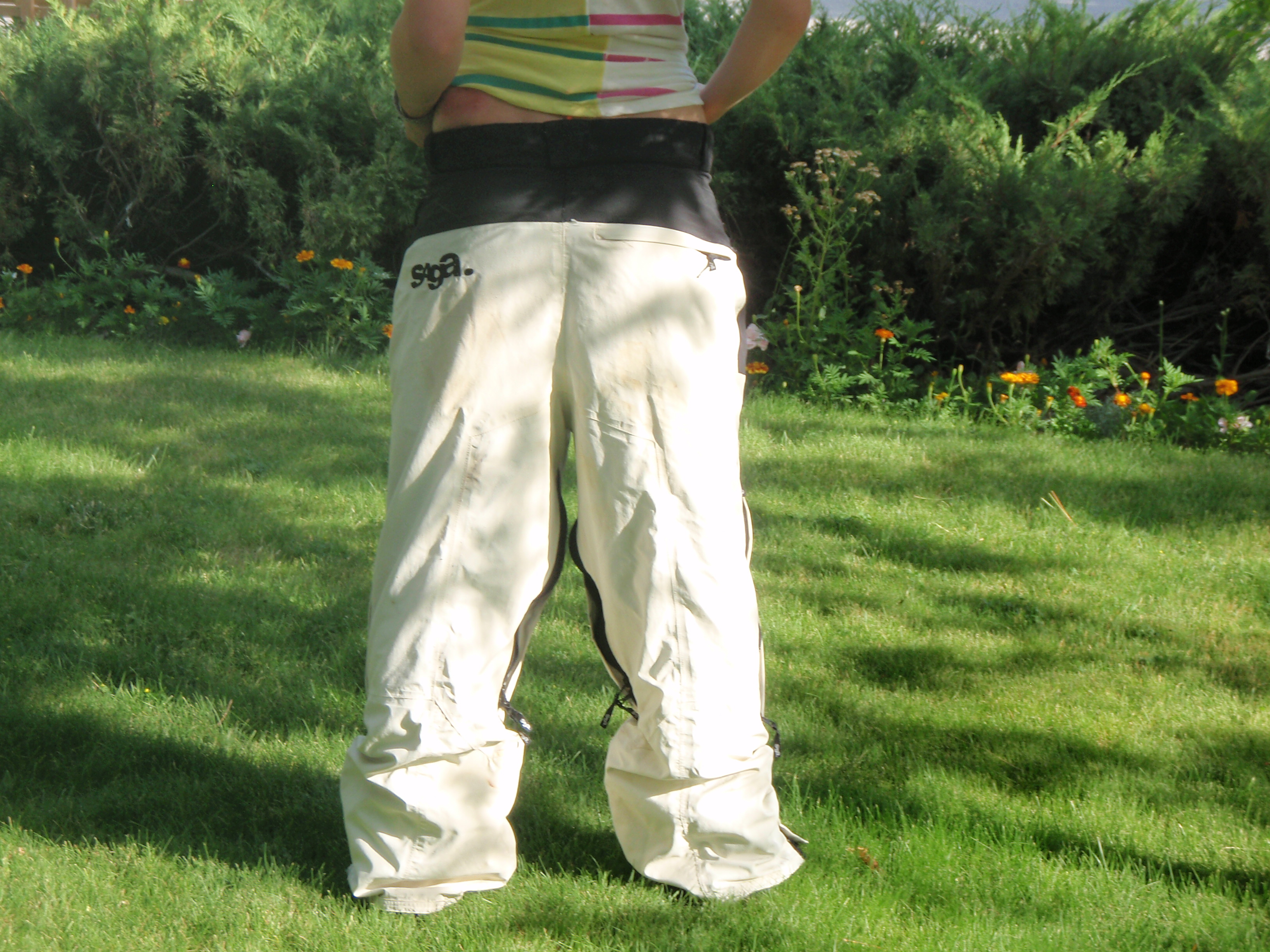 Med saga pants for sale..kinda rail burned