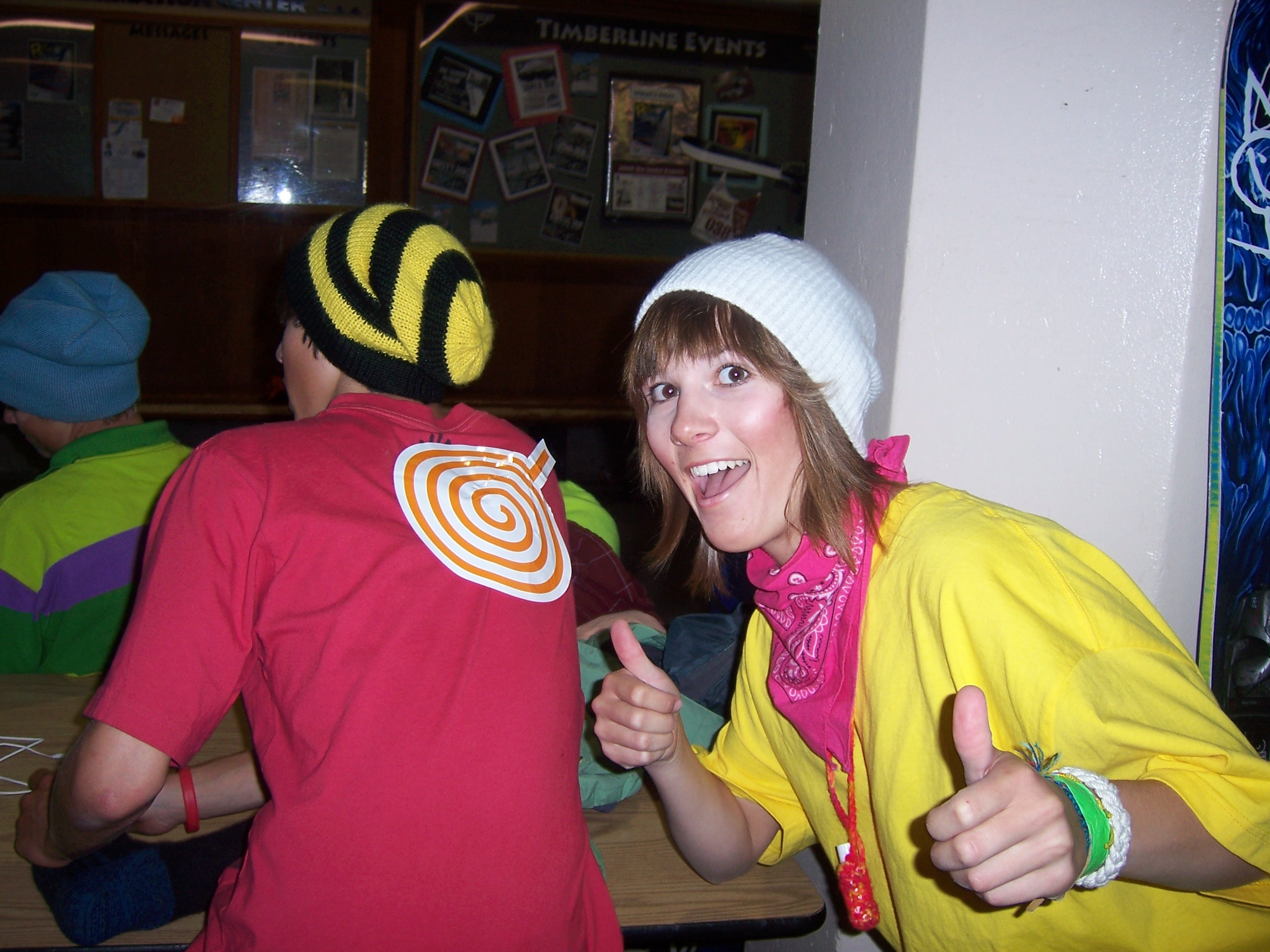 Messing around at hood