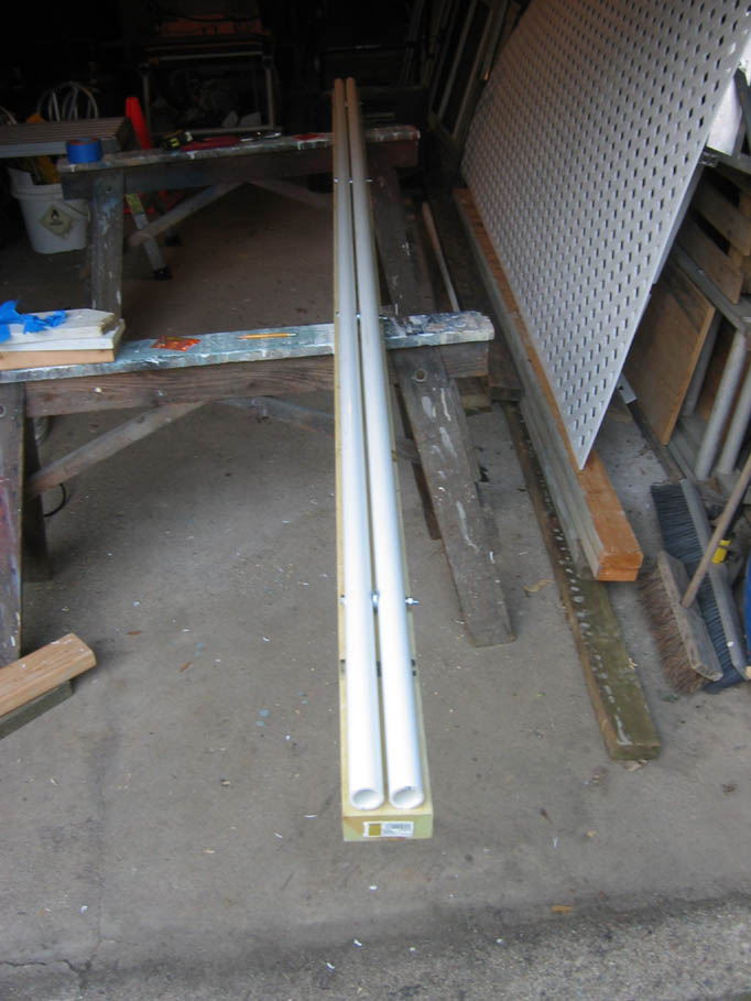 Mid-Construction Backyard Rail