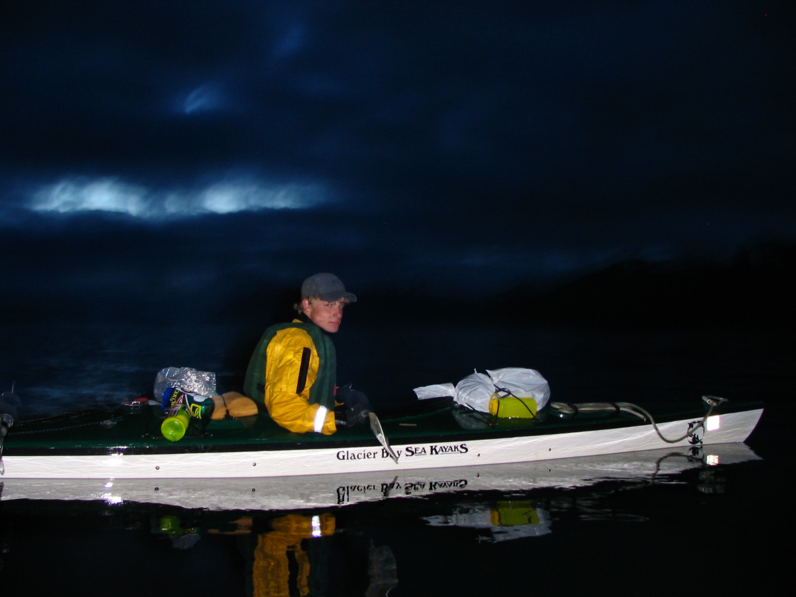 Midnight  ocean paddle