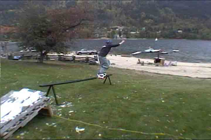 miggs slidin our new rail