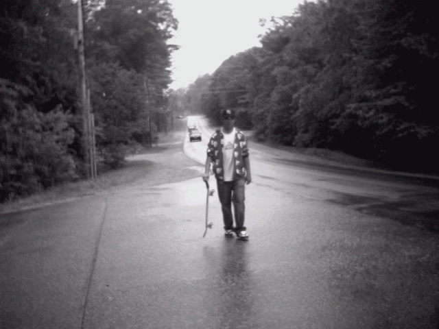 Mike walking down my street!