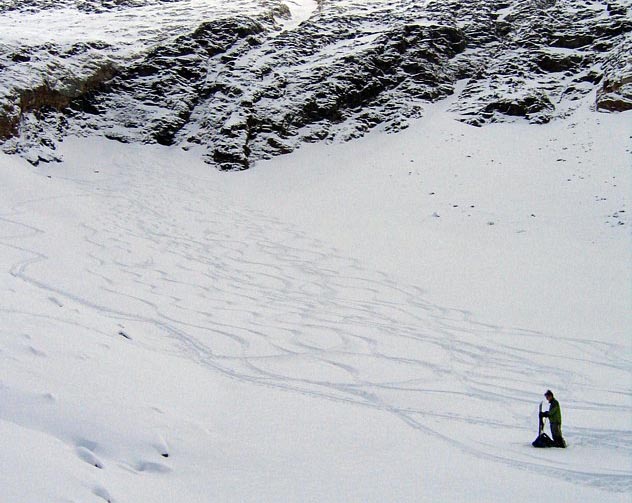 Milking the first good snow