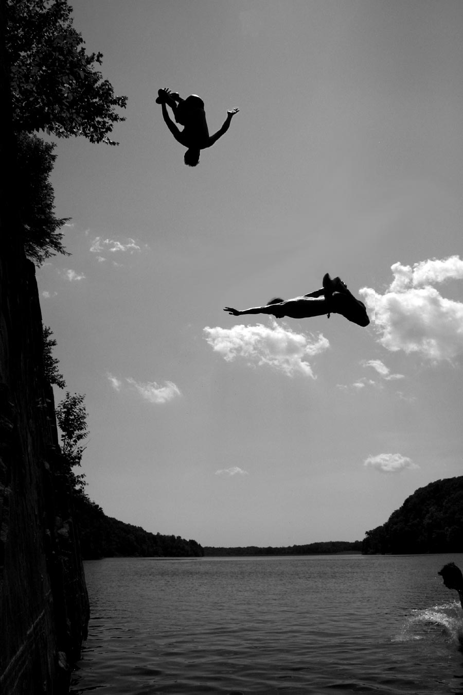 misty 5 b/w cliff sequence