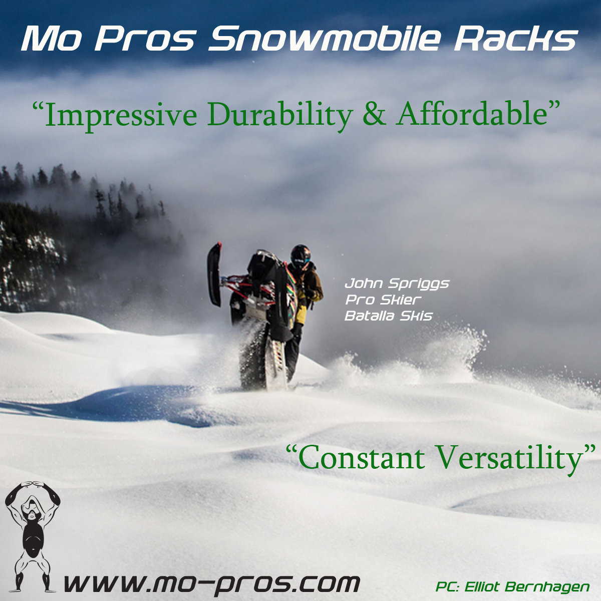 Mo Pros Snowmobile Ski Rack