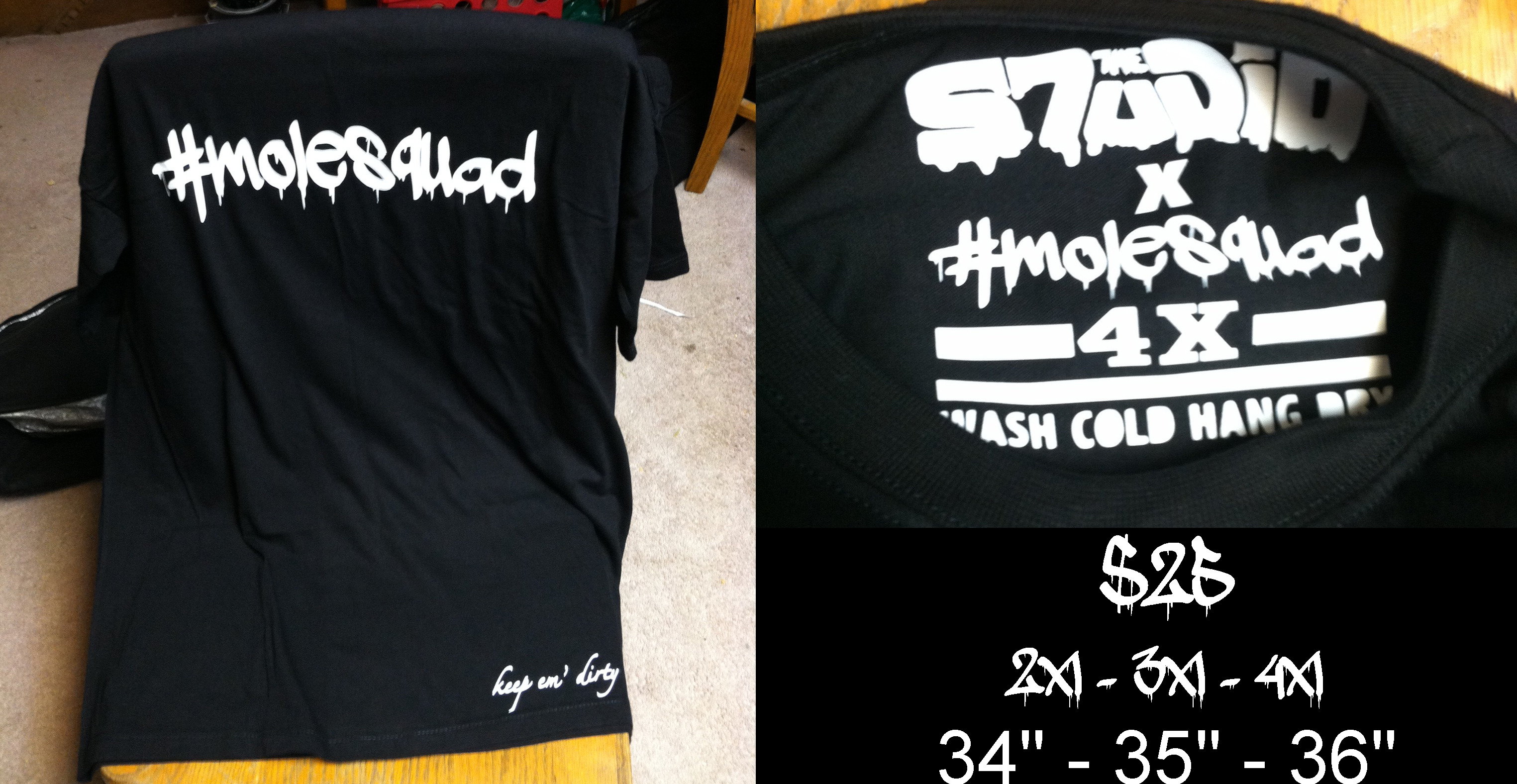 #molesquad tall tees