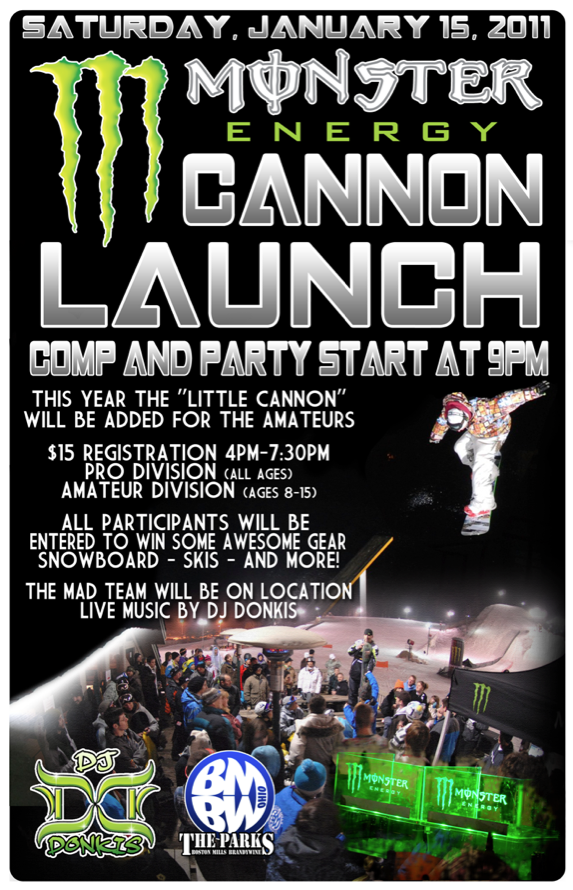 Monster Cannon Launch BMBW Poster
