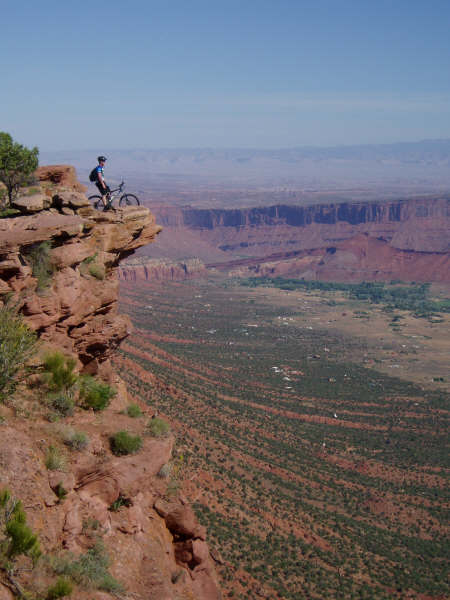 Montain bike and view