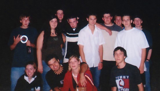 ....most of the ppl at his birthday...i know , not alot of chick ....only 3 girls but 2 were pretty