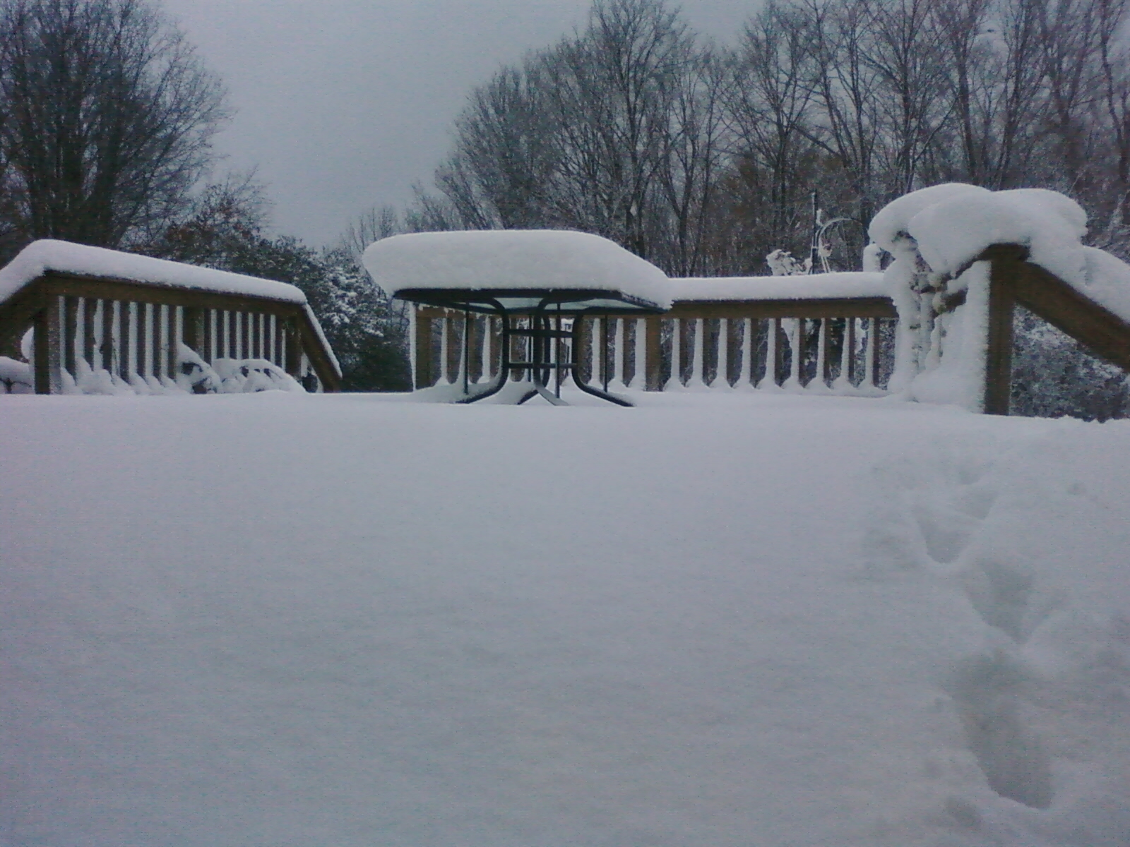 Most snow in October I can remember