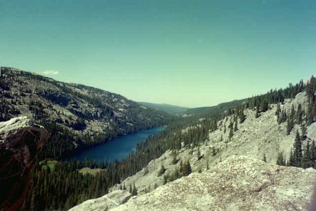 Mountain Pass.  Looking down on Geneva Lake
