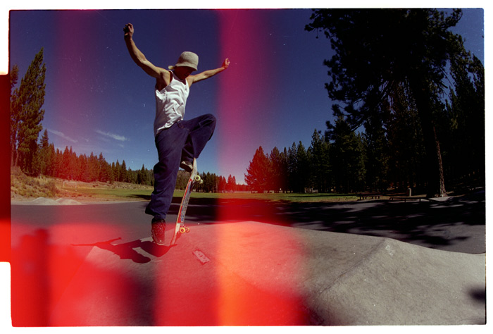 Mr. Braden P. F. showing how to ollie back in the day