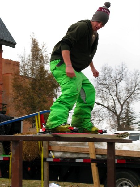 MSU rail jam on campus