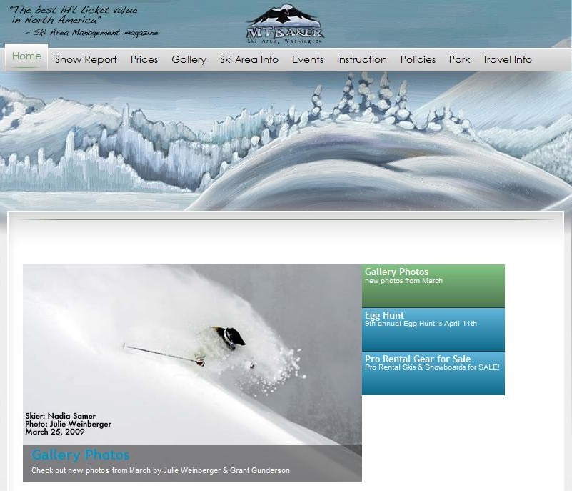 Mt. Baker website!