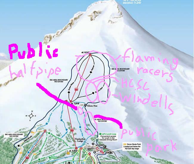 mt hood summer set up