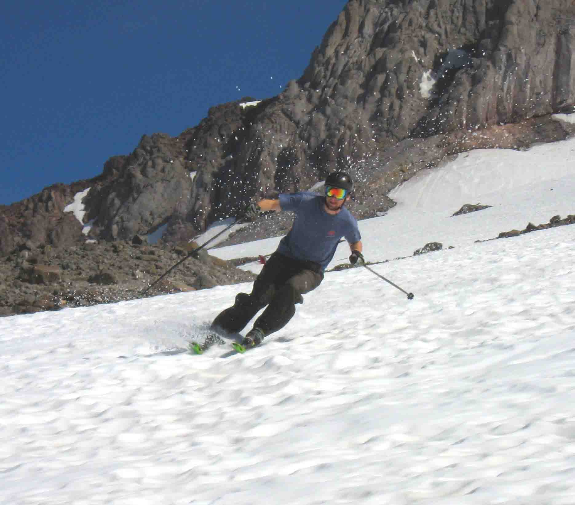 Mt Hood Turns on the Snowfield in 80+ heat