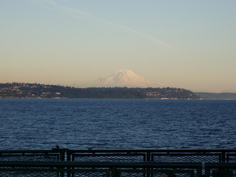 Mt. Rainer from the ferri