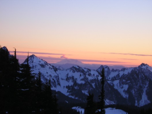 Mt. St. Helens and a cloud of steam
