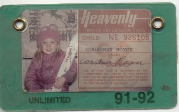 My 1st ski pass.. 3 years old