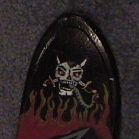 My attempt at some ski graphic art, Skull and swords