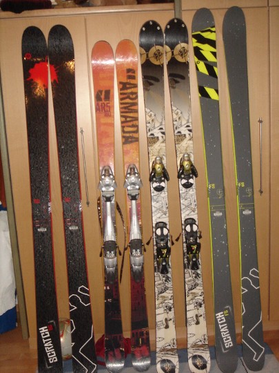 my bro and my ski collection