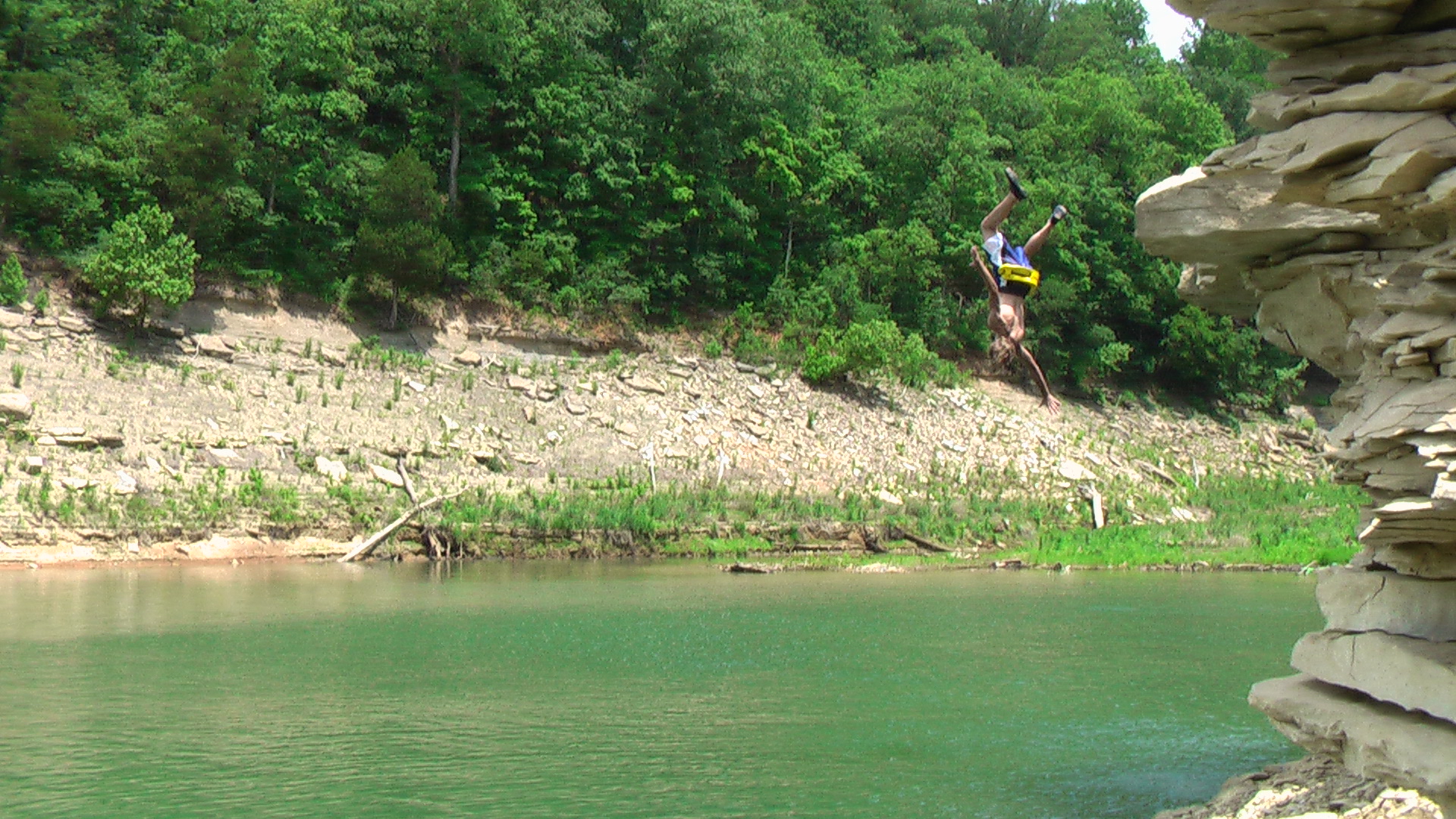 My bro doing a backflip