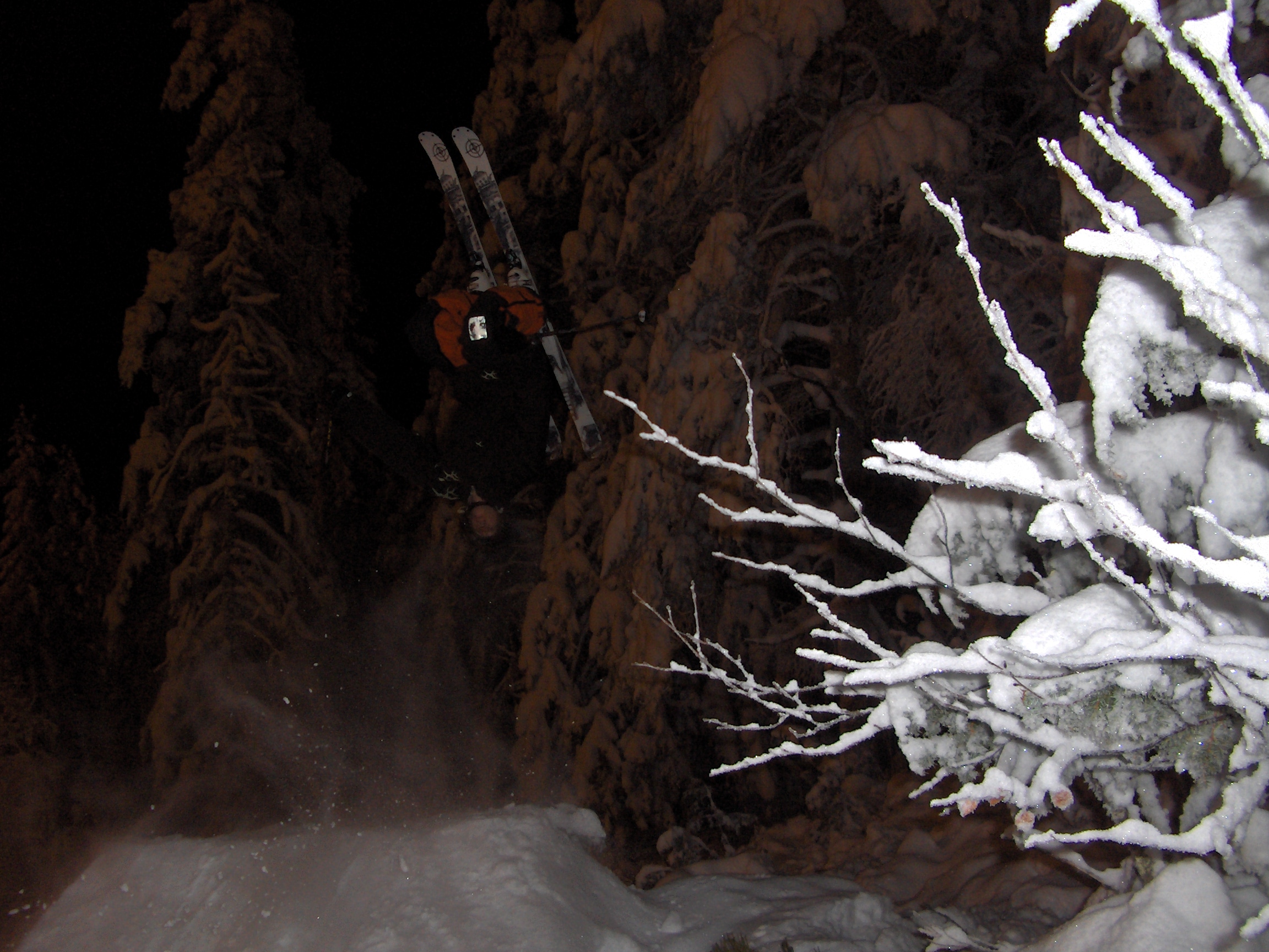My brother do a backflip on a jump we made.