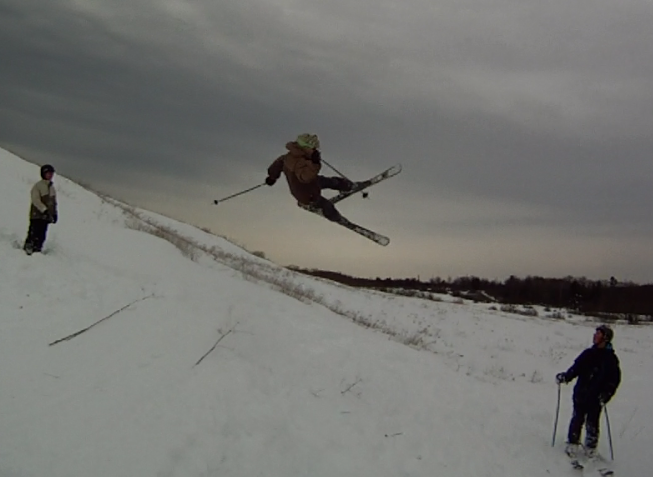 My brother doing... something?